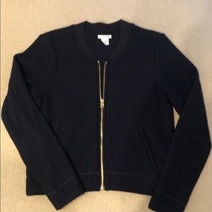 Navy Club Monaco ribbed bomber